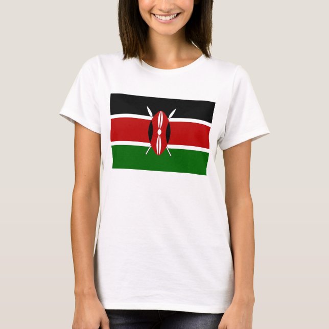 Camiseta Camisas con bandera de Kenia (Anverso)