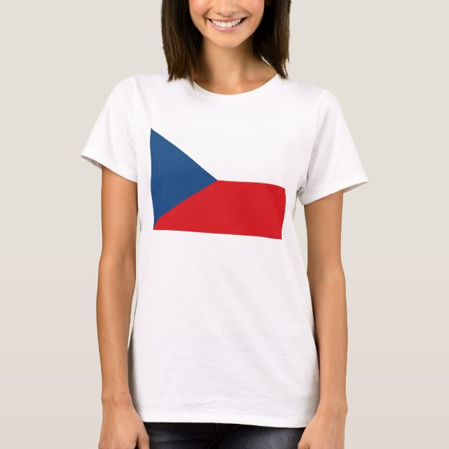 Camiseta Camisas con bandera de la República Checa (Anverso)