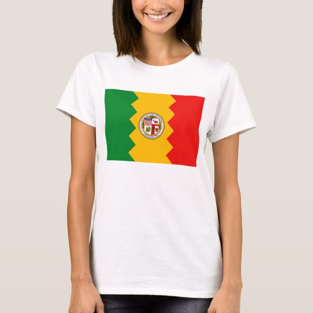 Camiseta Camisas con bandera de Los Ángeles, California (Anverso)