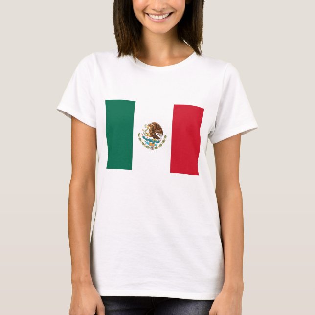 Camiseta Camisas con bandera de México (Anverso)