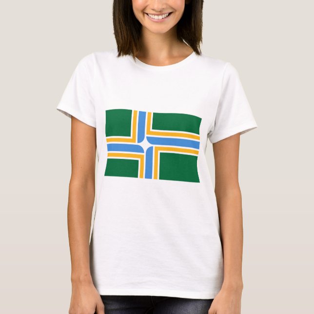 Camiseta Camisas con bandera de Portland, Oregón (Anverso)