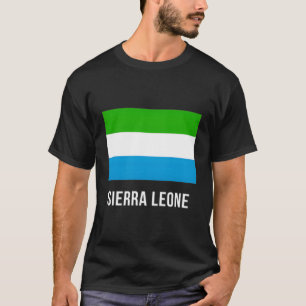 Camiseta Camisas con bandera de Sierra Leona