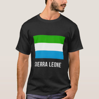 Camiseta Camisas con bandera de Sierra Leona