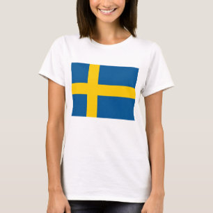 Camiseta Camisas con bandera de Suecia