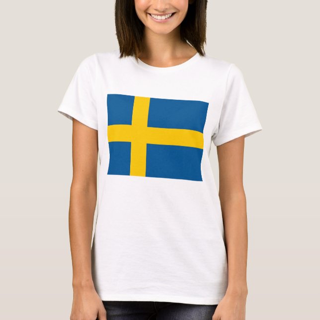 Camiseta Camisas con bandera de Suecia (Anverso)