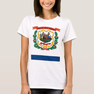 Camiseta Camisas con bandera de Virginia Occidental