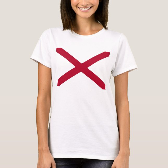 Camiseta Camisas con bandera del estado de Alabama (Anverso)