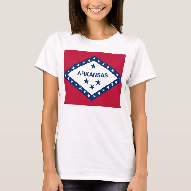 Camiseta Camisas con bandera del estado de Arkansas (Anverso)
