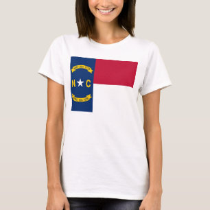Camiseta Camisas con bandera del estado de Carolina del Nor
