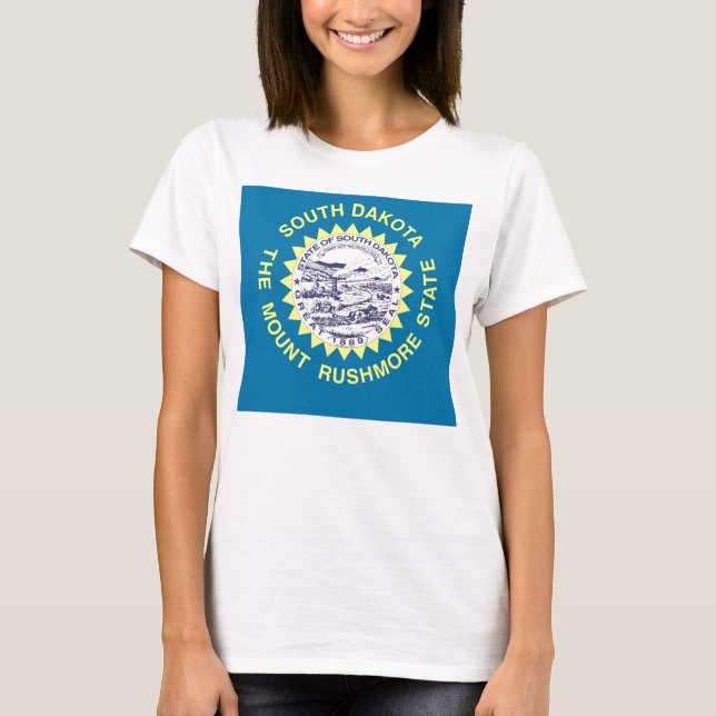 Camiseta Camisas con bandera del estado de Dakota del Sur (Anverso)