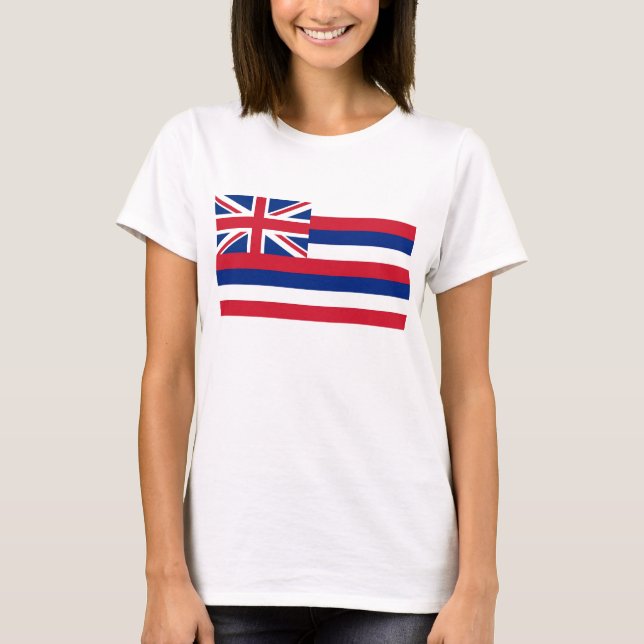 Camiseta Camisas con bandera del estado de Hawái (Anverso)