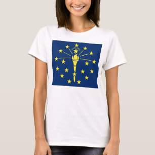 Camiseta Camisas con bandera del estado de Indiana