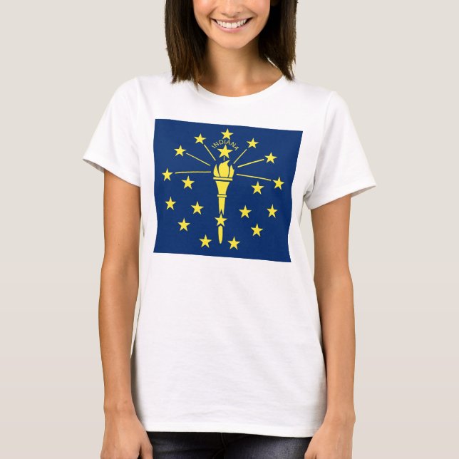 Camiseta Camisas con bandera del estado de Indiana (Anverso)