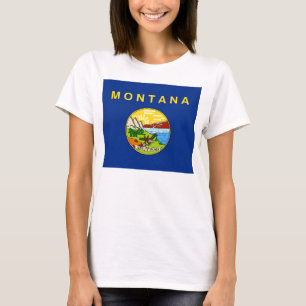 Camiseta Camisas con bandera del estado de Montana