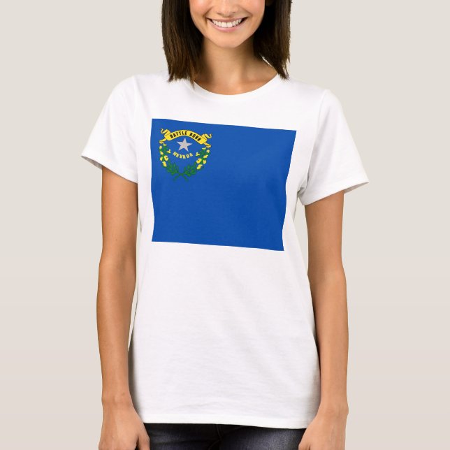 Camiseta Camisas con bandera del estado de Nevada (Anverso)
