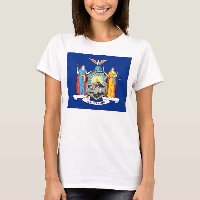 Camiseta Camisas con bandera del estado de Nueva York (Anverso)