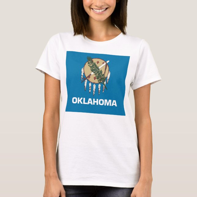 Camiseta Camisas con bandera del estado de Oklahoma (Anverso)