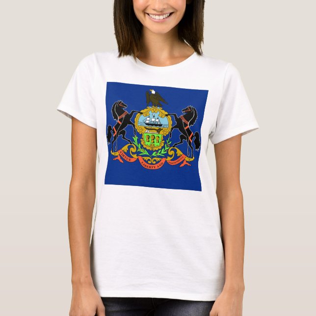 Camiseta Camisas con bandera del estado de Pensilvania (Anverso)