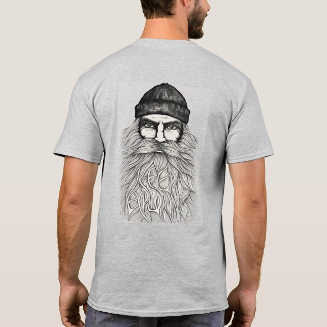 Camiseta Camisas con barba (Reverso)