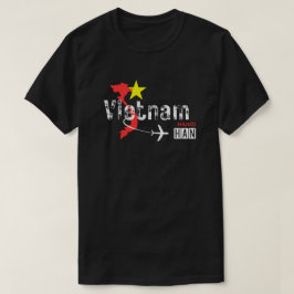 Camiseta Camisas con código del aeropuerto de Hanoi en Viet
