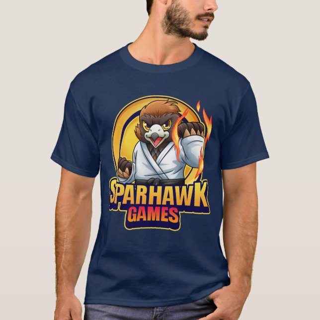 Camiseta Camisas con el logo de SparhawkGames para hombres (Anverso)