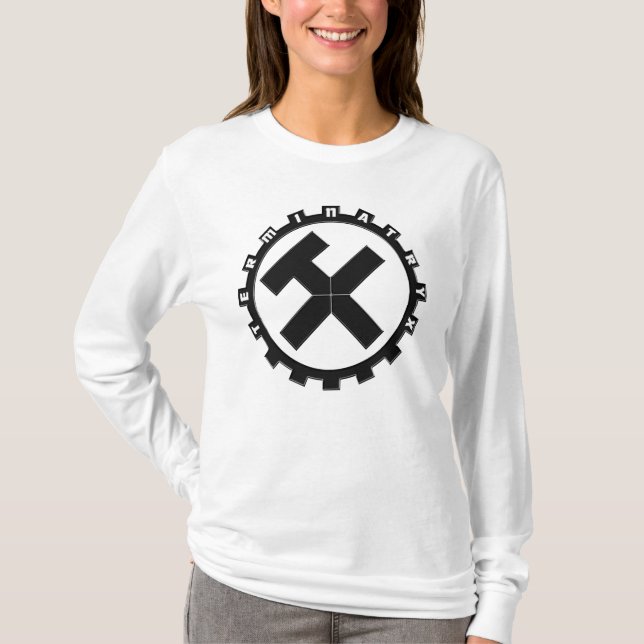 Camiseta Camisas con el logotipo de los artes negros Termin (Anverso)