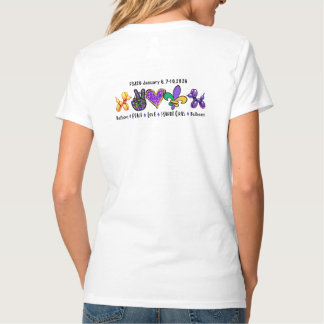 Camiseta Camisas con logo de dos caras/Mardi Gras