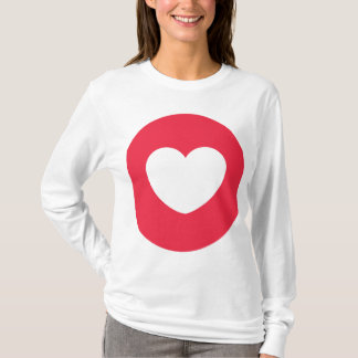 Camiseta Camisas con logo para el diseño del corazón