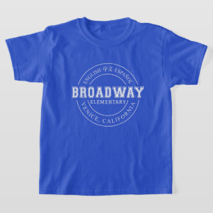 Camiseta Camisas con logo redondeado para niños de la Escue