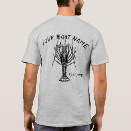 Camiseta Camisas con nombre de barco de langosta