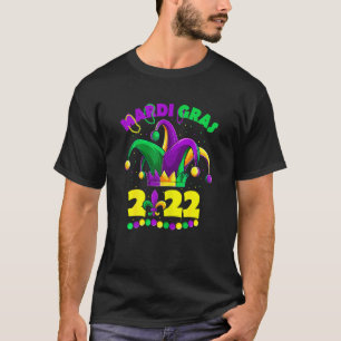 Camiseta Camisas con ropa de bufón de bufanda de Mardi Gras