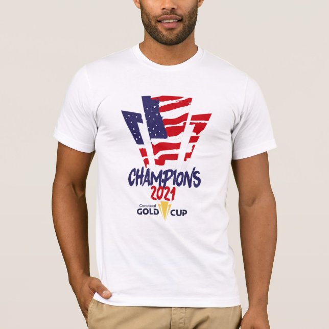 Camiseta Camisas Concacaf de la Copa de Oro 2021 de los Est (Anverso)