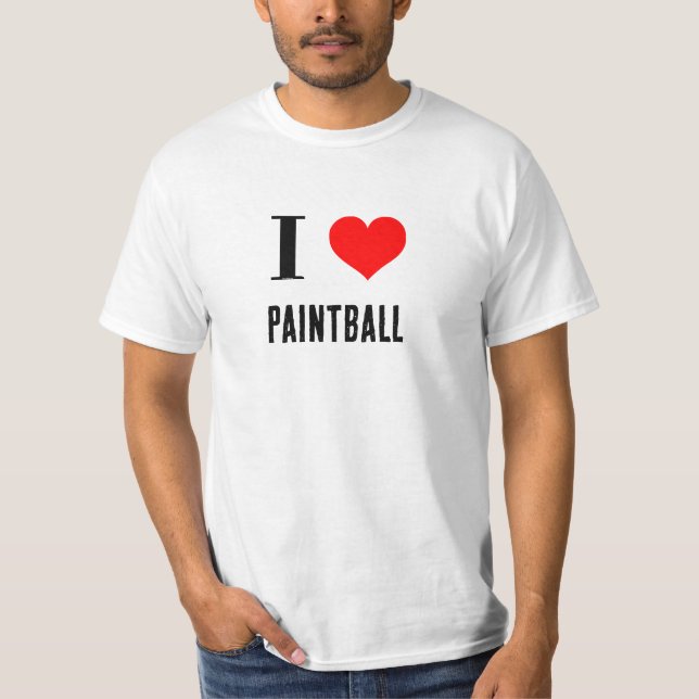 Camiseta Camisas - Corazón paintball (Anverso)