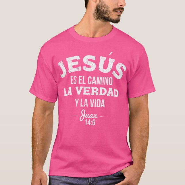 Camiseta Camisas Cristianas Sobre Jesús Cristiano En Españo (Anverso)