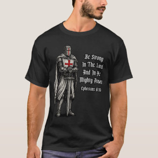 Camiseta Camisas Cruzadas Knight, hombres cristianos teutón