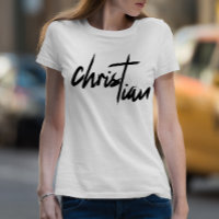 Camisas cruzadas verticales de fe cristiana