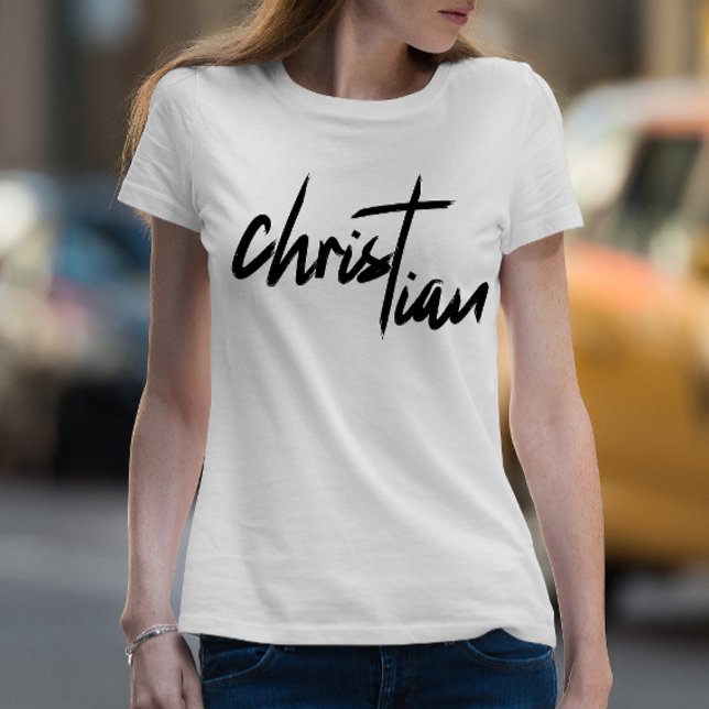 Camiseta Camisas cruzadas verticales de fe cristiana (Subido por el creador)