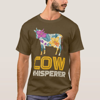 Camiseta Camisas cultivadoras de Whisperer de vaca