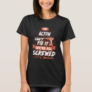 Camiseta Camisas de ACTON, camisas divertidas de ACTON