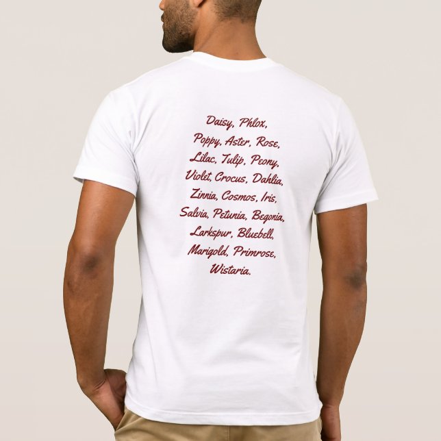 Camiseta Camisas de algodón de los días masculinos (Reverso)