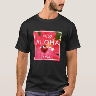 Camiseta Camisas de Aloha Hawaii No 50 State Hibiscus