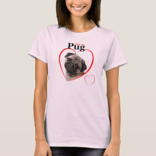 Camiseta Camisas de amor de Pug