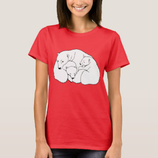 Camiseta Camisas de arte con osezal polar para mujeres Jers