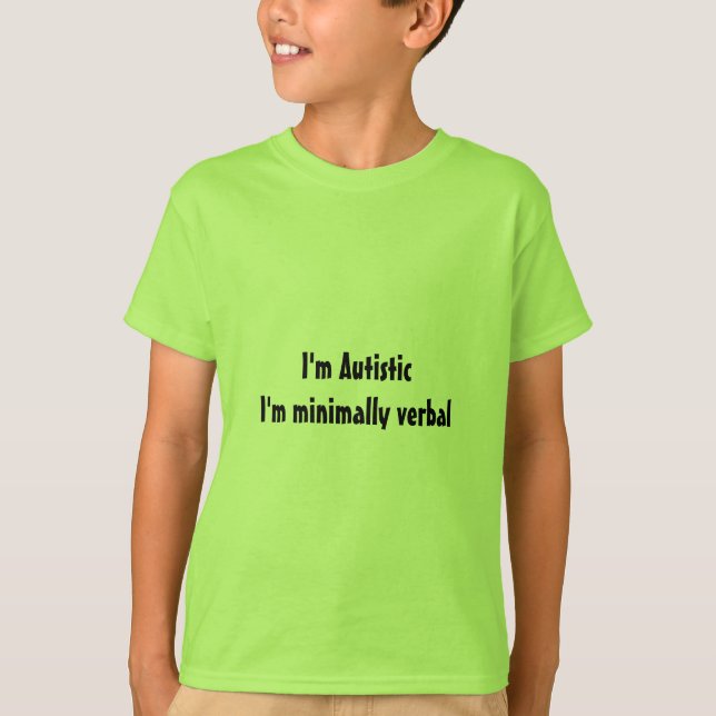 Camiseta Camisas de autismo infantil (Anverso)