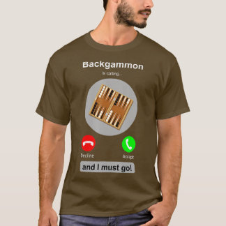 Camiseta Camisas de Backgammon Divertida Llamada de teléfon