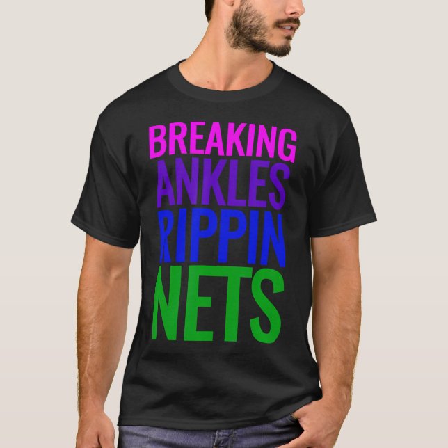 Camiseta Camisas de baloncesto rompiendo ánkles Rippin Nets (Anverso)