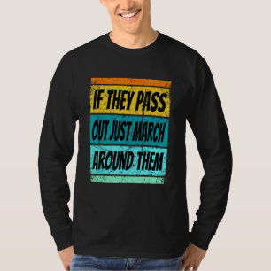 Camiseta Camisas de Banda Retro Salen A Los Hombres De Camp