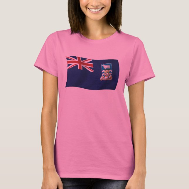 Camiseta Camisas de bandera de las Islas Malvinas (Anverso)