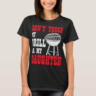 Camiseta Camisas de barbacoa Hombres de espaldas papá se es