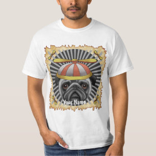 Camiseta Camisas de Beanie Pug